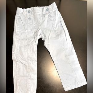 Light blue button front Janie and Jack girl pants 2T